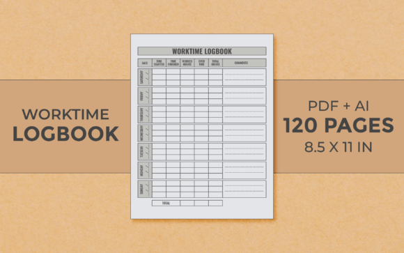 Download Worktime Logbook Editable Kdp Interior - Editable kdp interior Collection