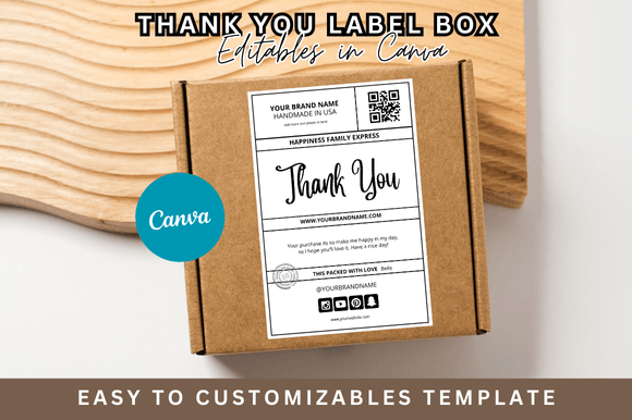 Download Editable Shipping Thank You Canva - Editable Collection