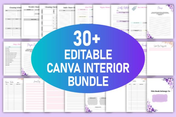 Download 30+ Editable Canva Template Bundle KDP - Editable Collection