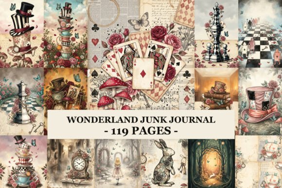 Download Wonderland Junk Journal - Premium Resources