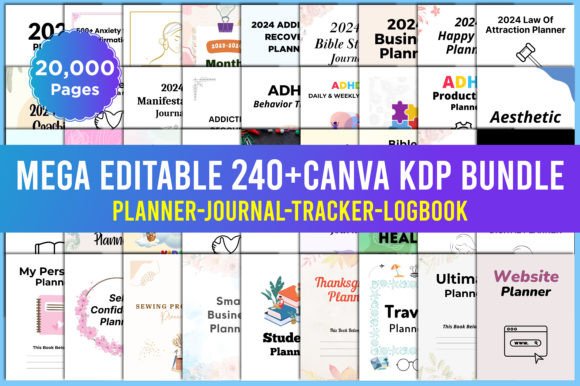 Download Mega Editable 240+ KDP Interior Bundle - Editable Collection