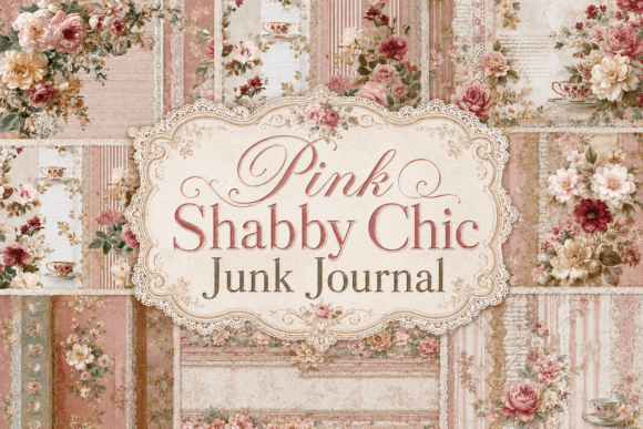 Download Pink Shabby Chic Junk Journal - Premium Resources