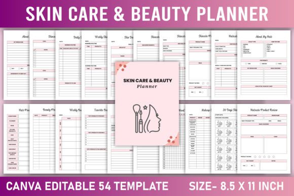 Download Editable Skin Care &amp; Beauty Planner - Editable Collection