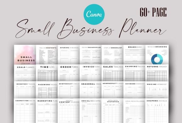 Download Editable Small Business Planner Canva - Editable Collection