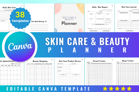 Download Editable Skin Care &amp; Beauty Planner - Editable Collection