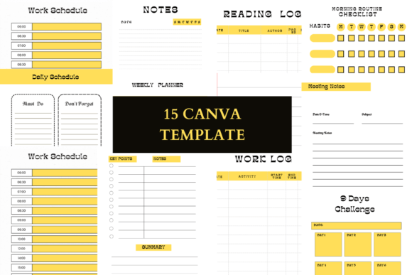 Download Minimalist 15 Editable Canva Templates - Editable Collection