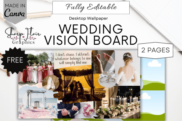 Download Editable Wedding Vision Board | Canva - Editable Collection