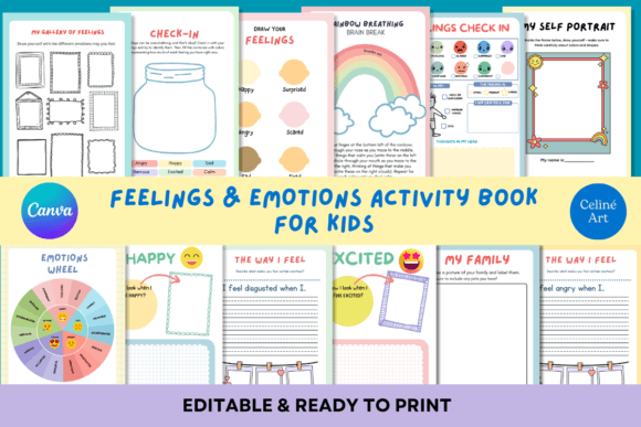 Download EDITABLE FEELINGS ACTIVITY BOOK for KIDS - Premium Resources