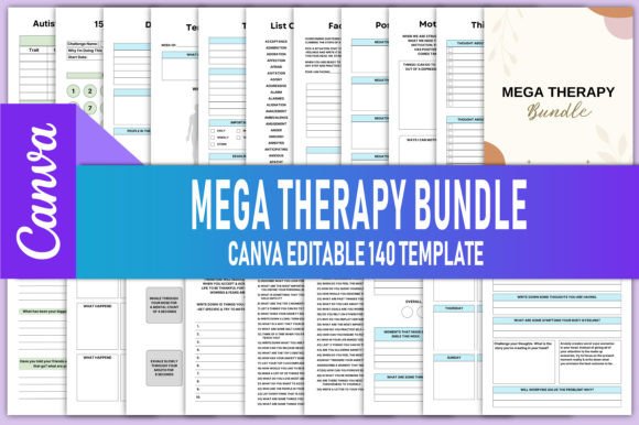Download Editable Mega Therapy Bundle Canva - Editable Collection