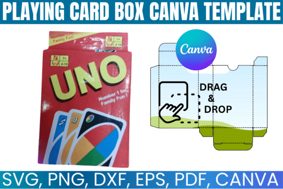 Download Playing Card Box Editable Canva Template - Editable Collection