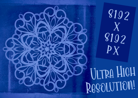 Download Vintage Blue Mandala JPEG Ultra High Res - Ultra Collection
