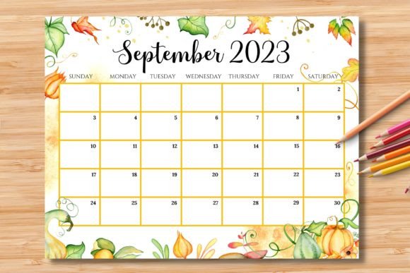 Download Editable September 2023 Calendar - Editable Collection