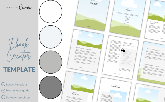 Download Canva Online EBook Editable Templates - Editable Collection