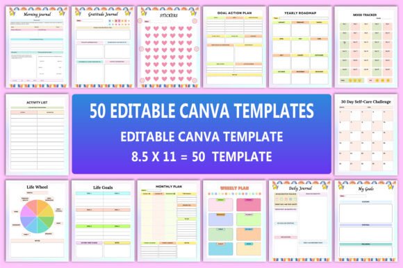 Download 50 Editable Canva Templates Interior - Editable Collection