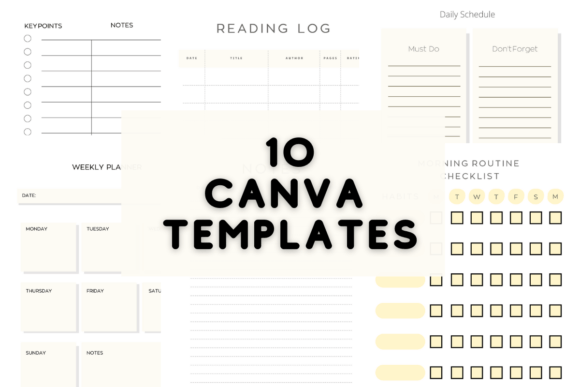 Download Minimalist 10 Editable Canva Templates - Editable Collection