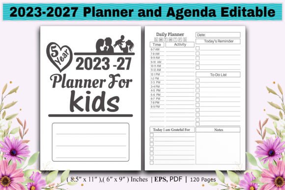 Download 2023-2027 Planner and Agenda Editable - Editable Collection