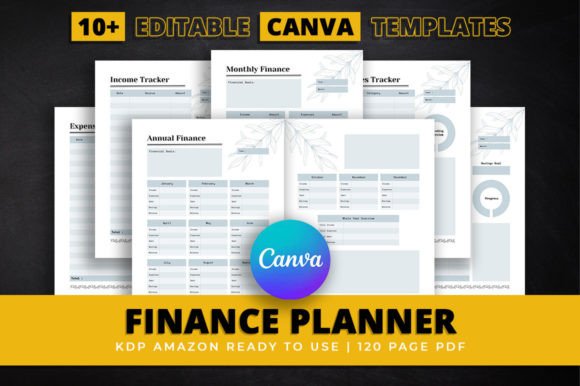 Download Finance Planner Bundle Canva Editable - Editable Collection