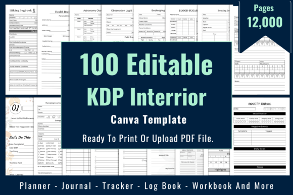 Download 100 Editable KDP Interior Template - Editable kdp interior Collection